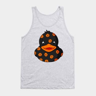 Pumpkin Pattern Rubber Duck Tank Top